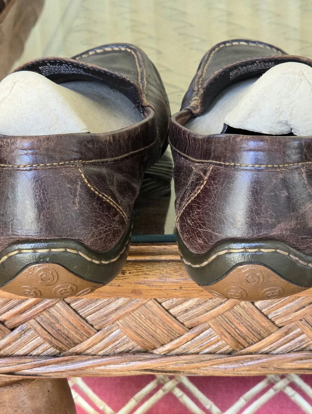 Born Hand Crafted Leather Driving Shoes Comfort Loafers Harmon size 9